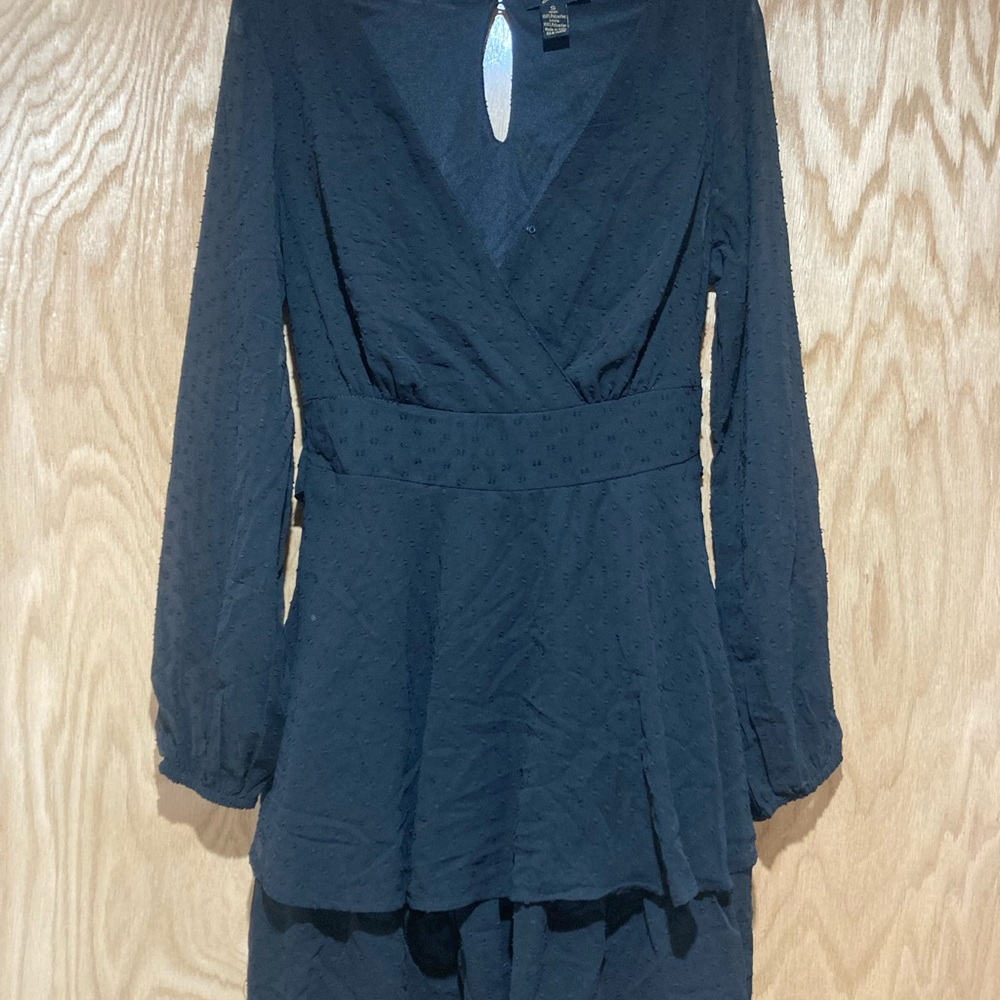 Chic Black Long Sleeve Dress